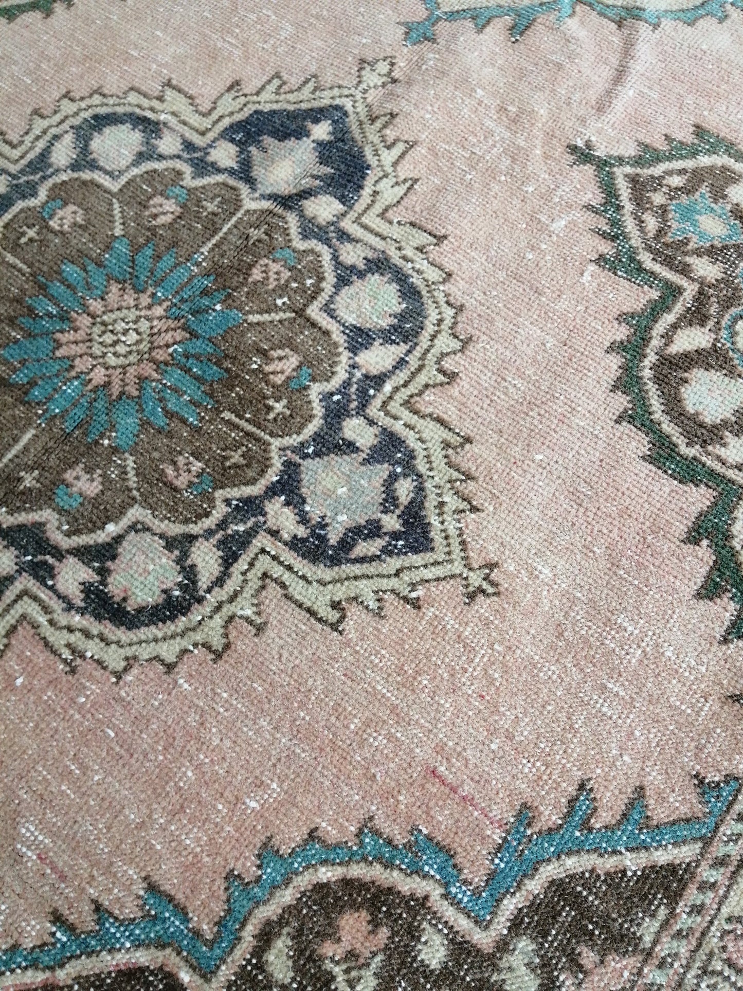 4.8 x 12.6 Oushak Runner Rug Turkish Runner Rug Vintage Runner Rug Hallway Runner Rug Kitchen Runner Rug Wool Runner Rug Wool Oriental Rug