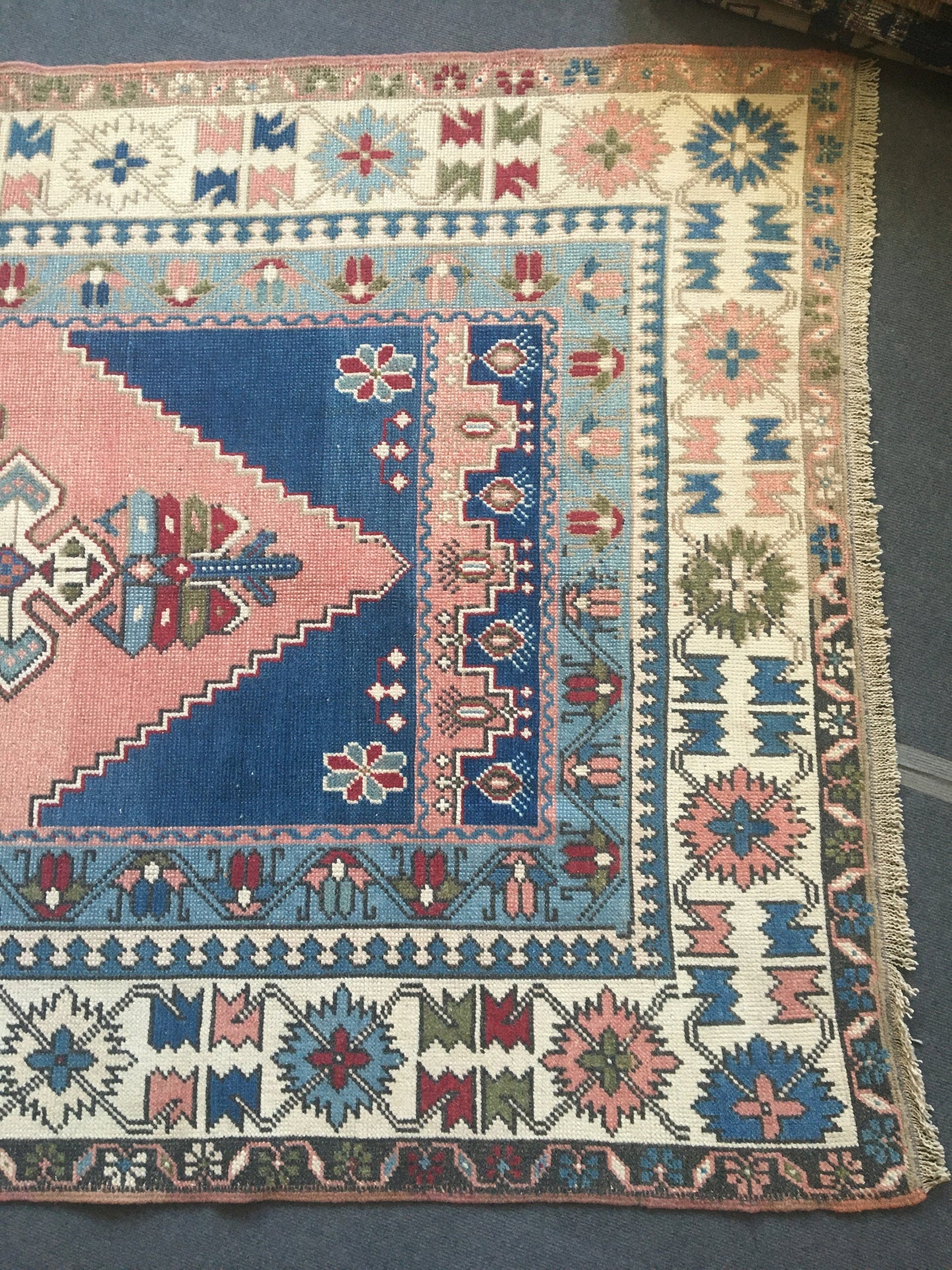 5x8 feet oushak turkish rug, handmade wool living room rug, Hand knotted rug