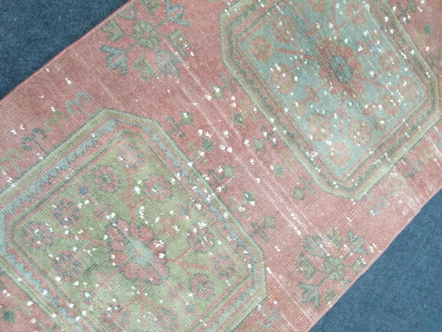 2 6 x 11.4 Oushak Runner Rug Turkish Runner Rug Vintage Runner Rug Hallway Runner Rug Kitchen Runner Rug Wool Runner Rug Wool Oushak Rug