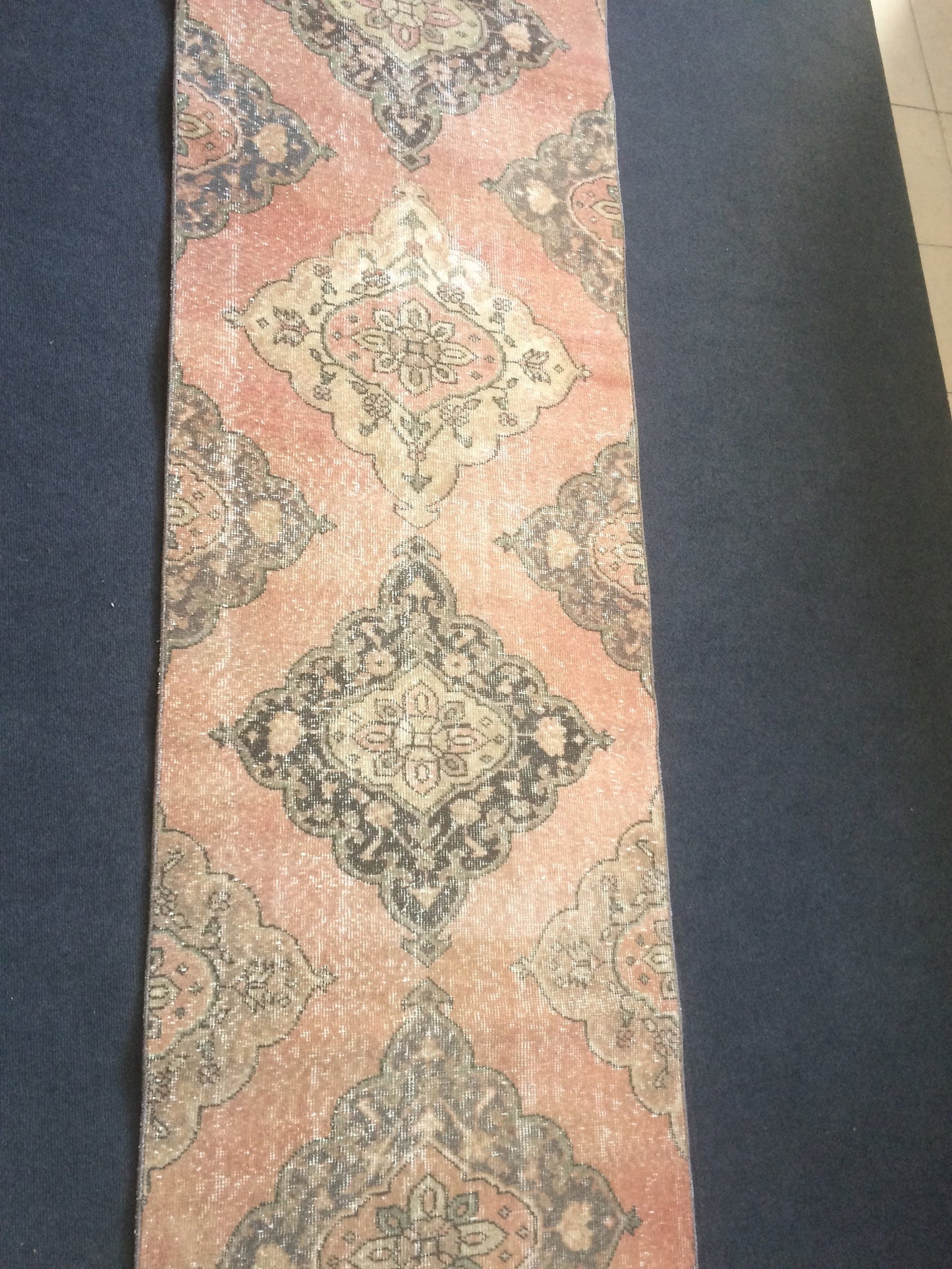 13 X 2.8 Turkish Runner Rug Vintage Runner Rug Oushak Runner Rug Hallway Runner Rug Kitchen Runner Rug Wool Runner Rug Wool Oushak Rug