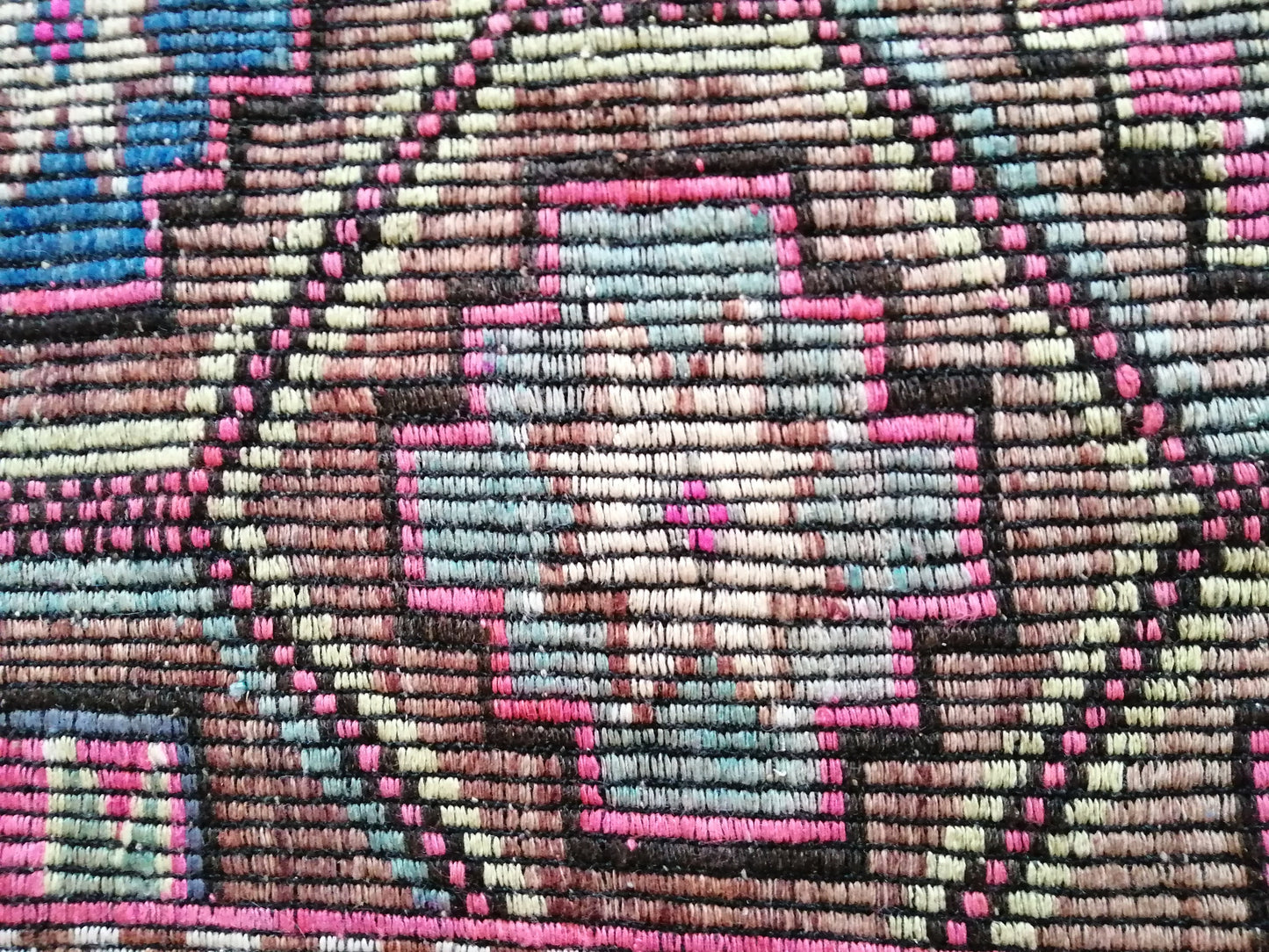 10 x 5.9 Flatwoven with Embroidery Rug Vintage Rugs TURKISH HAND MADE Rugs Vintage Turkish Rugs Oushak Rug Turkish Oushak Rug, Wool Rug