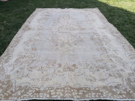 6.4 x 9.8 Large turkish rug ,vintage rug, handmade rug,wool rug