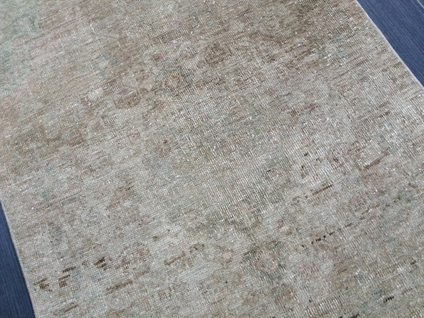 Muted Oushak Runner 13 x 2.9 Turkish Runner Rug Muted Vintage Runner Rug Hallway Runner Rug Kitchen Runner Wool Runner Rug Wool Oushak Rug