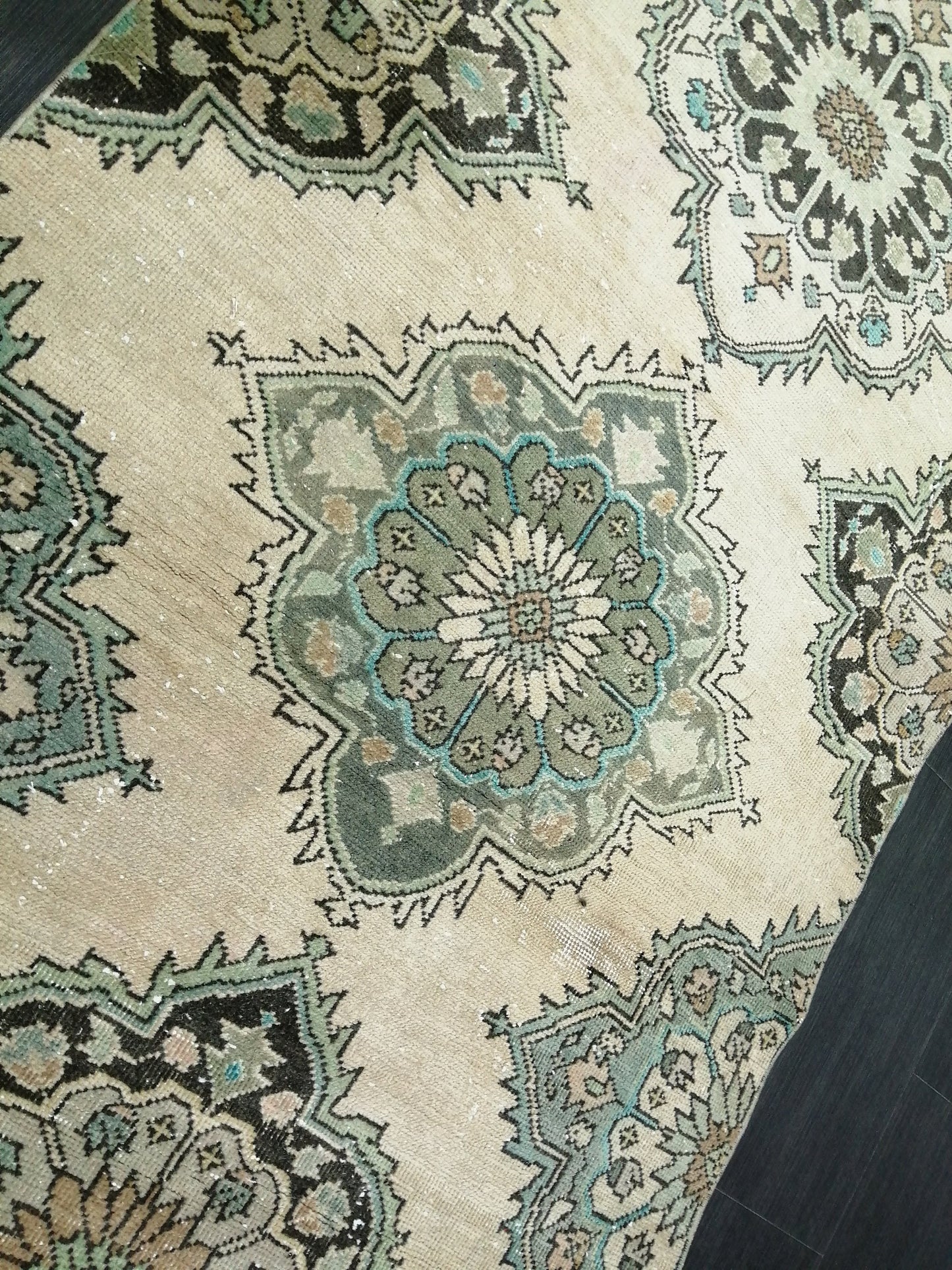 12.8X3.5 Oushak Runner Rug Turkish Runner Rug Vintage Runner Rug Hallway Runner Rug Kitchen Runner Rug Wool Runner Rug Wool Oushak Rug