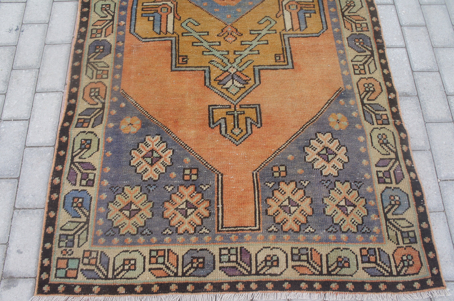 Vintage Rug TurkishRug Oushak Rug Oushak Rug Turkish Rug, Wool Oushak Rug, Turkish Oushak Rug