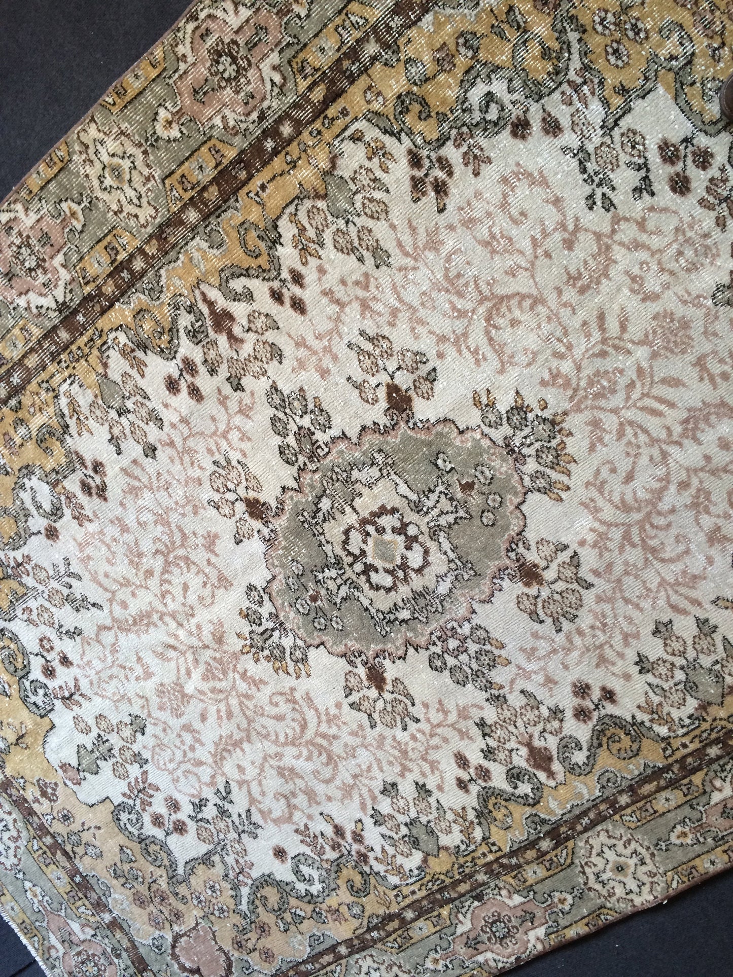 6x8 Oushak Rug, Bohemian Rug, Living Room Rug, Turkish Oushak Rug, Hand woven Rug, Weaving Rug, Vintage Flooring