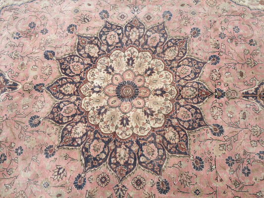 6.5 x 10 Persian RUG, Oriental Rug Large Area Rug, VINTAGE Rug, Turkish Rug,Hand Knotted Rug Antique Rug Muted Rug, 7x10 Light Pink Rug
