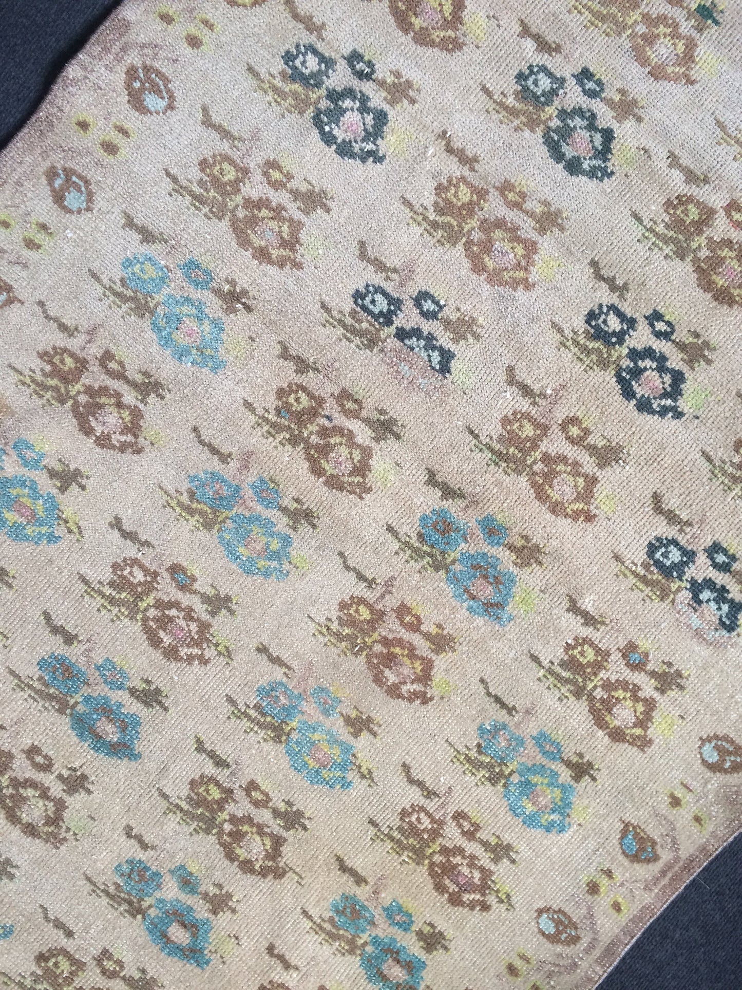 Turkish Rug, Vintage Oushak Rug Farmhouse Rug, Vintage Rug, Minimalist Rug, Hand Made Rug