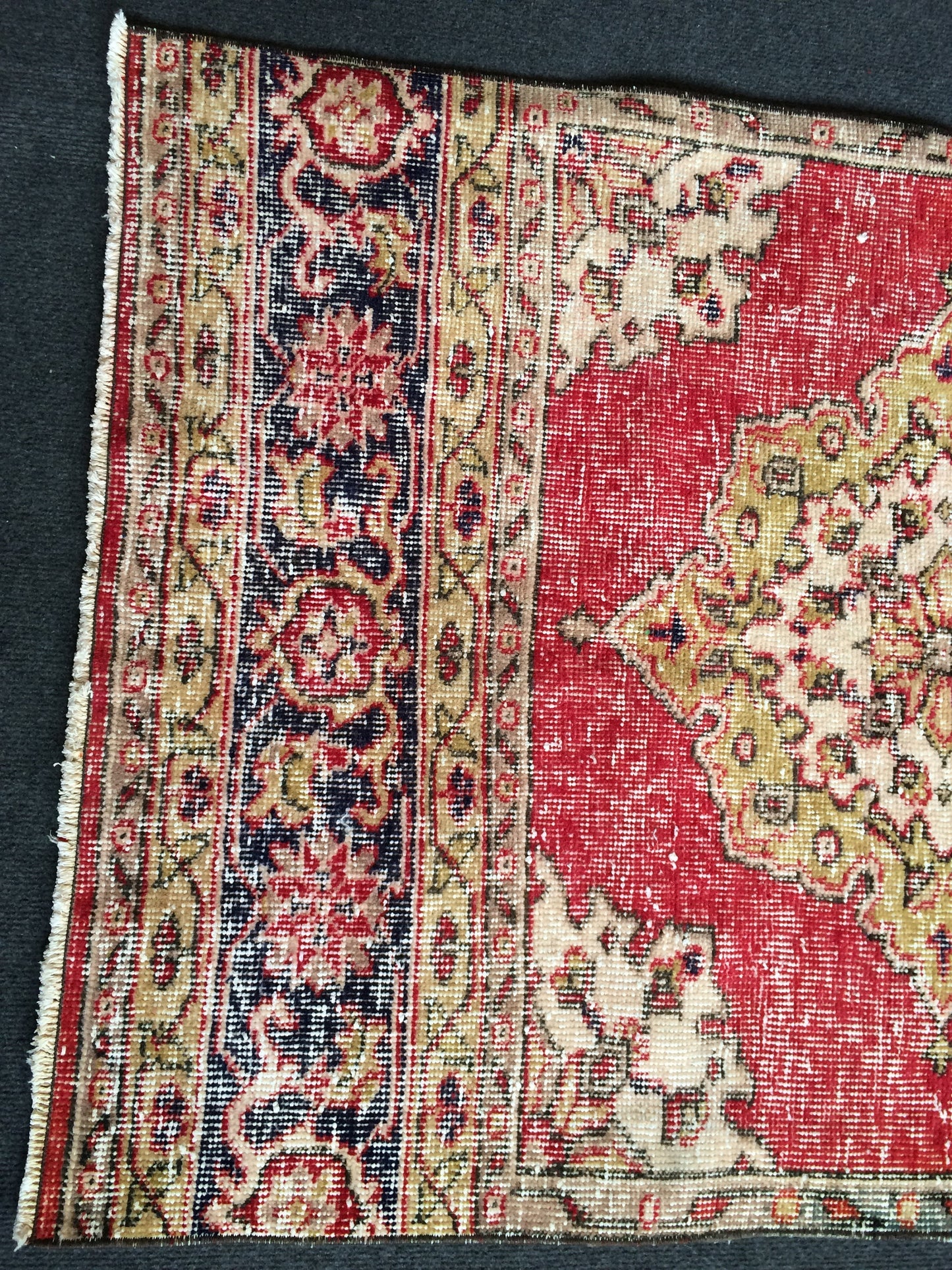Vintage Mini Rug Small Area Rug Turkish Rug Oushak Rug Hand Made Rug Vintage Rug