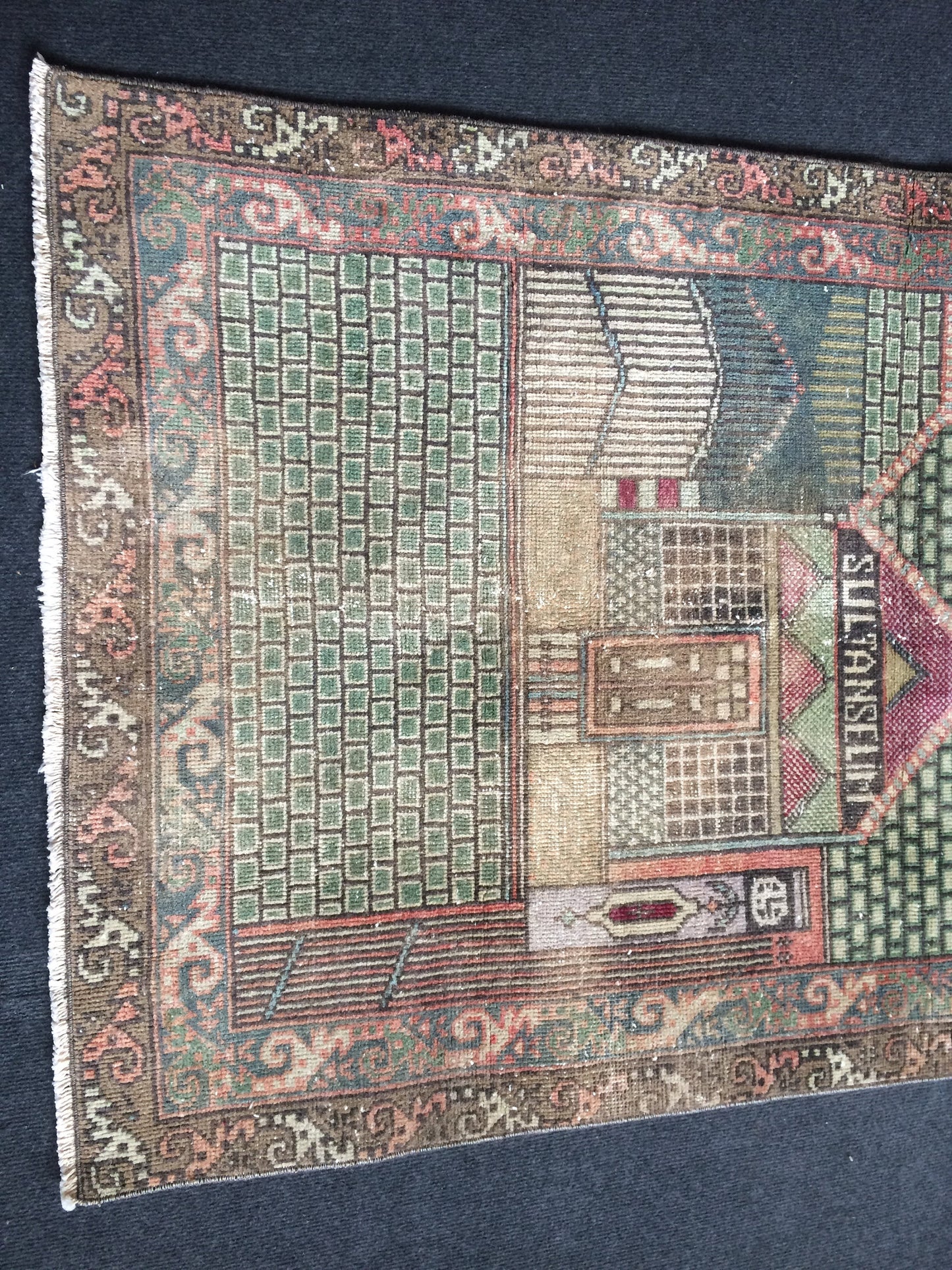Rugs, Tapestry Rug, Rumi Turkish Rug, Farmhouse Rug, Vintage Rug, Wool rug