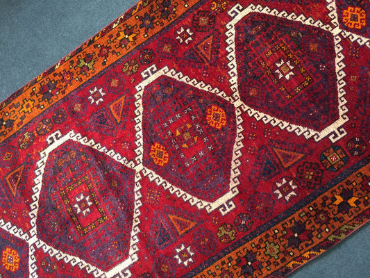 9.8 x 3.9 Persian Runner Rug Turkish Runner Rug Vintage Runner Rug Hallway Runner Rug Wool Runner Rug Wool Oushak Rug