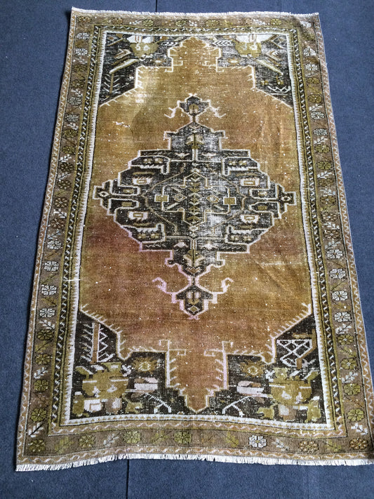 6 x 3.9 OUSHAK RUG TURKISH Oushak Rug Vintage Rugs Oushak Rug Hand Made Rugs Vintage Turkish Rug