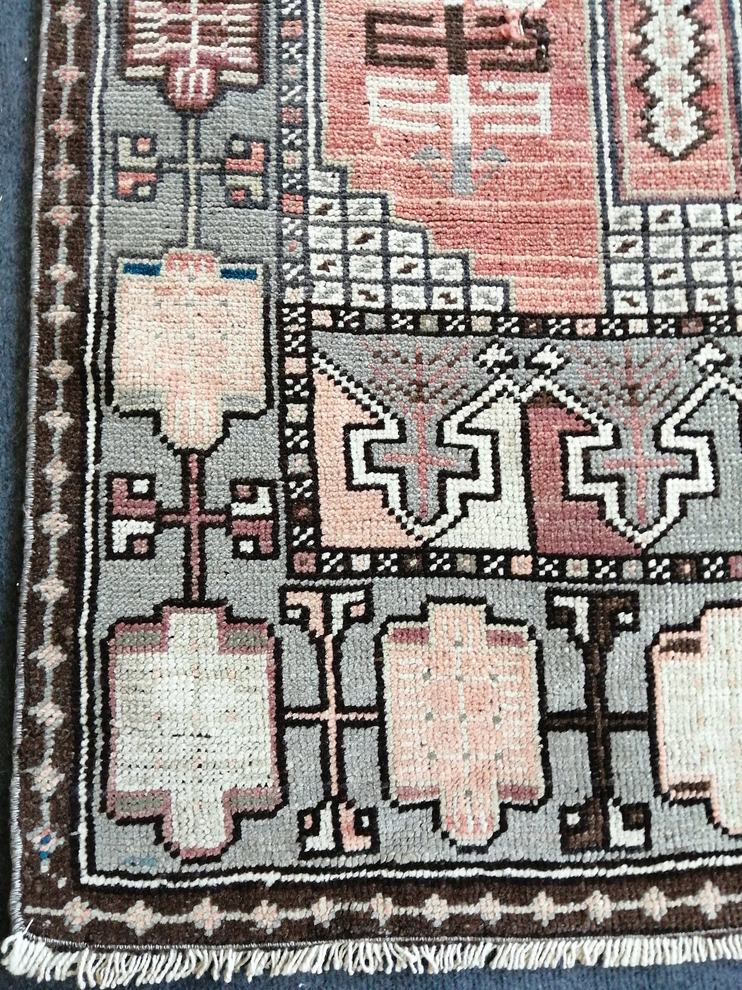6 x 3.7 Turkish Rug, Vintage Oushak Rug, Farmhouse Rug, Vintage Rug, Hand Made Rug