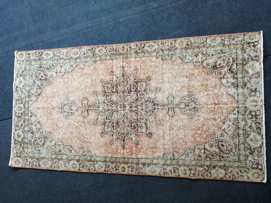 6.4 x 3.2 Vintage Rug Turkish Rug Oushak Rug Bohemian Rug, Living Room Rug, Oushak Rug, Hand Made Rug Wool Rug