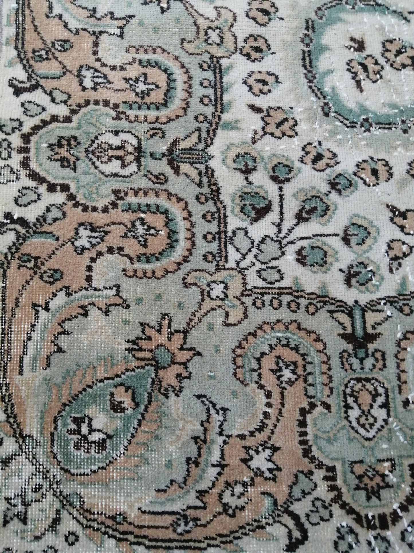 6.6 x 10.3 Vintage Rugs TURKISH HAND MADE Rugs Vintage Turkish Rugs Oushak Rug Turkish Oushak Rug, Vintage Oushak Rug, Wool Rug
