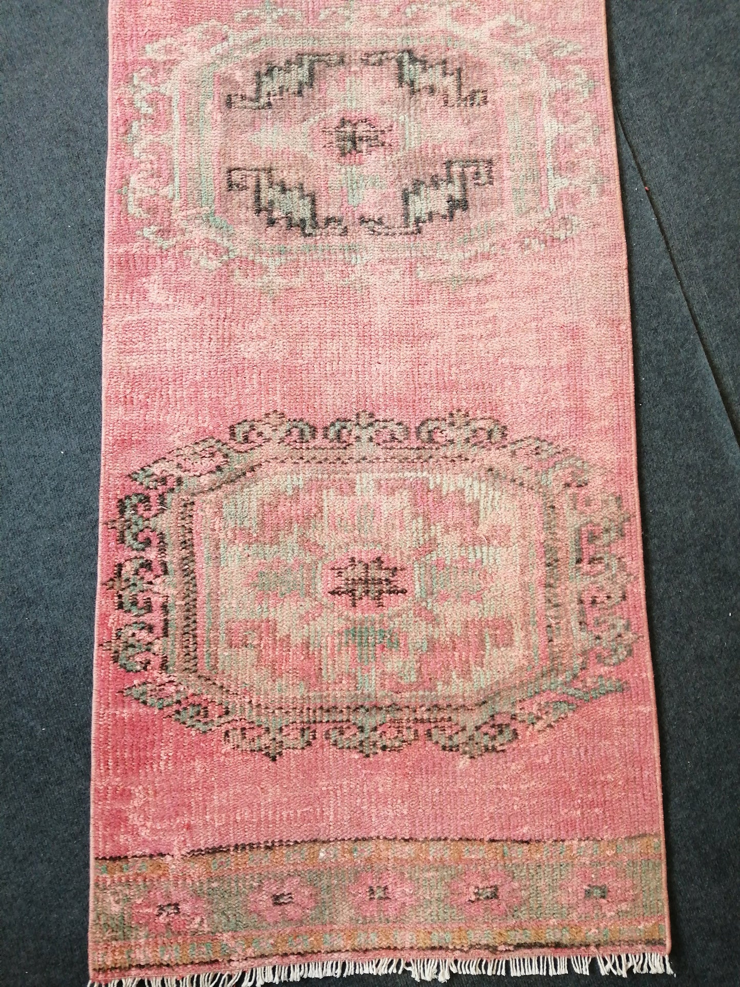 10.9 X 2.4 Vintage Runner Rug Oushak Runner Rug Turkish Runner Rug Hallway Runner Rug Kitchen Runner Rug Wool Runner Rug Runner