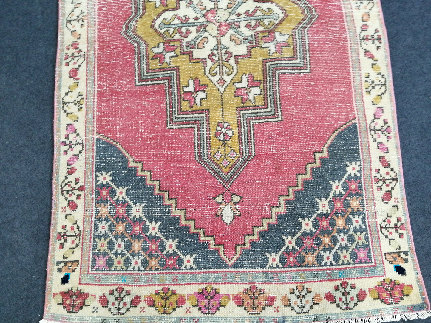 6 x 3.5 Turkish Rug, Oushak Muted Rug, Vintage Rug, Hand Made Rug
