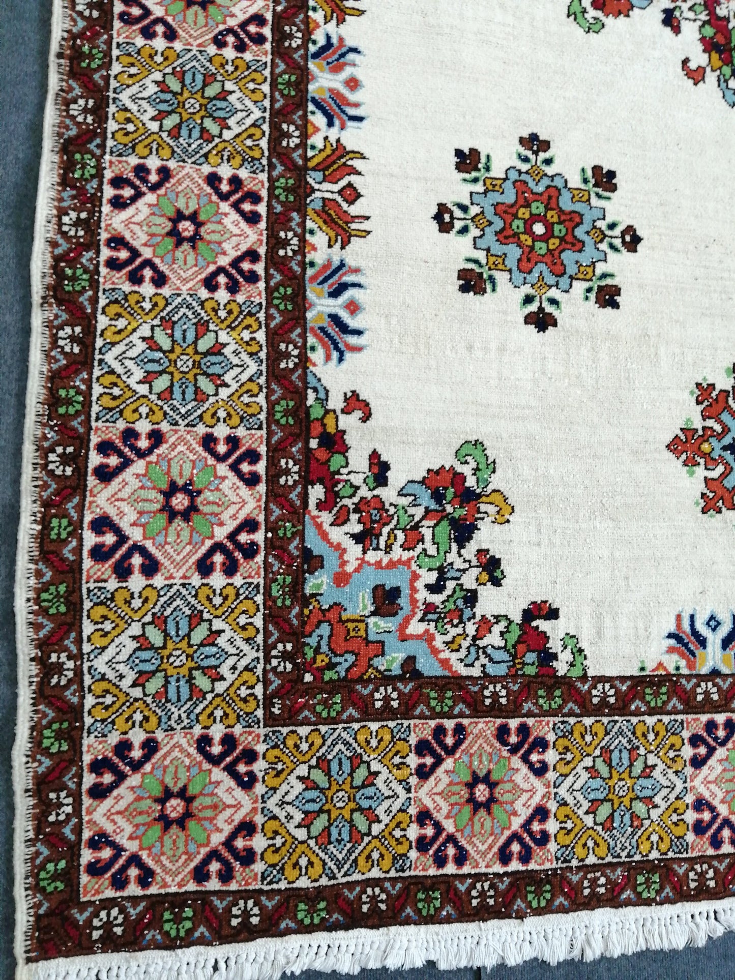 6.5 x 9.8 OUSHAK RUG TURKISH Oushak Rug Vintage Oriental Rug Vintage Persian Rug Rug Persian Rug Hand Made Rugs Vintage Turkish Rug