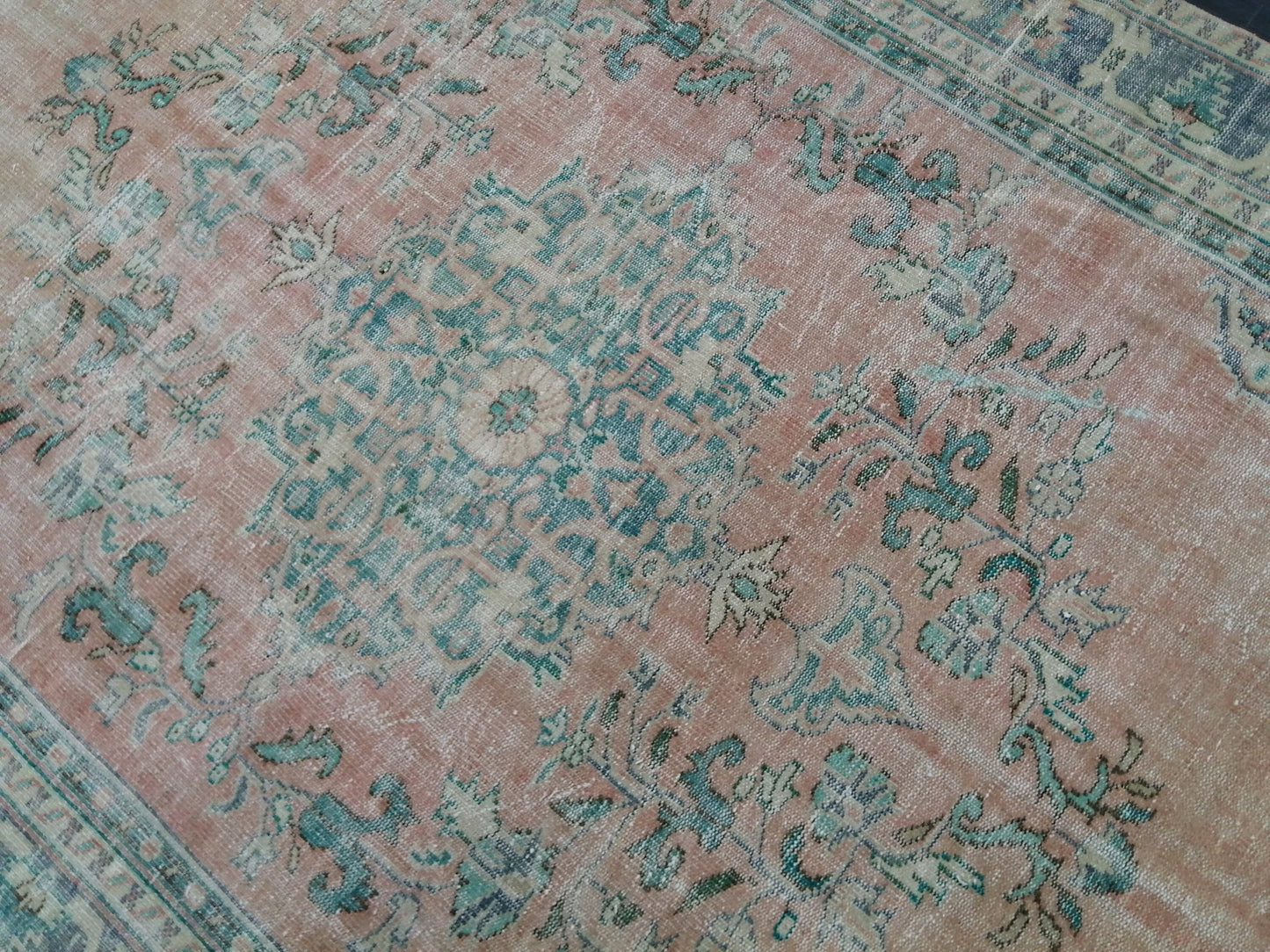 7.4 x 10.7 Large OUSHAK RUG TURKISH Rug Vintage Oriental 7x11 Vintage Rug Wool Oushak Rug Hand Made Rugs Vintage Turkish Rug 8x11 rug