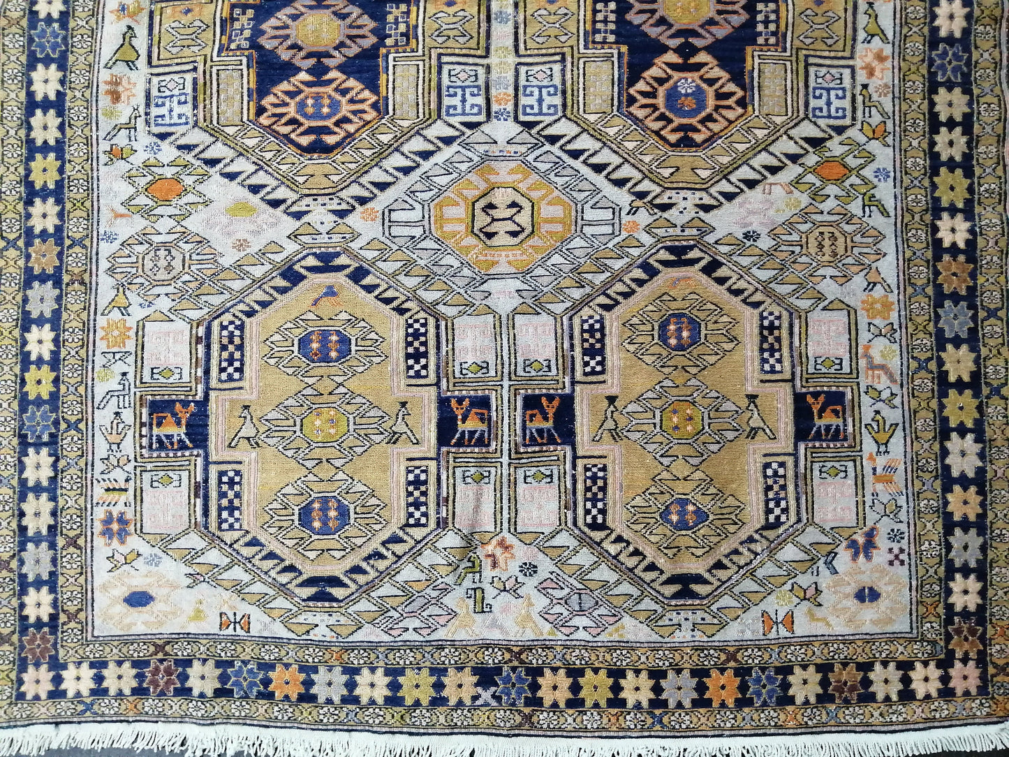 Soumak Rug 5.9 x 4.4 Silk Rug Vintage Rug Oriental Flatwoven Rug Turkish Rug, Bohemian Rug Oushak Rug
