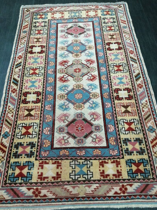 6.4 x 3.9 VINTAGE Rug Hand Made Runner Rug, Oushak Runner Rug, Rustic Rug, Bohemian Rug, Rug Runner, Turkish Rug, Farmhouse Rug