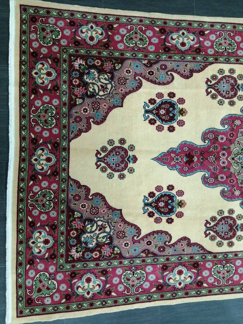 Quality Vintage Rug 5x9 Vintage Rug Turkish Rug Oushak Rug Turkish Oushak Rug, Oushak Rug, Wool Rug Fine Hand Knotted Rug