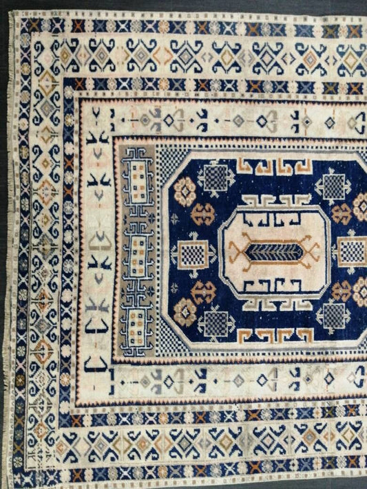 Vintage Hand Made Rug, 4.7x10 Oushak Rug, Turkish Rugs, Bohemian Rug, Persian Rug Turkish Rug, 5x10 Rug, Vintage Rug Wool Rug Oriental Rug