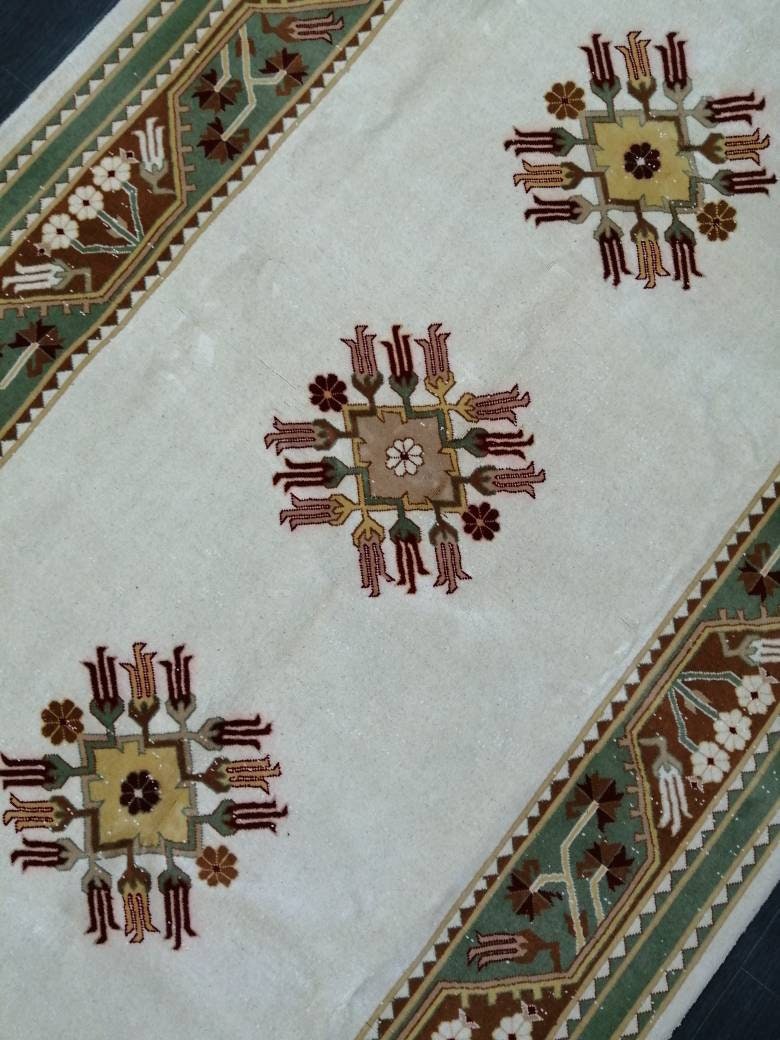 Oriental Rugs, Hand Made Rug, Muted Oushak Rug, Rustic Rug, 5.2 x 9.3 Rug,Turkish Rug, Farmhouse Rug, Vintage Rug, Wool rug