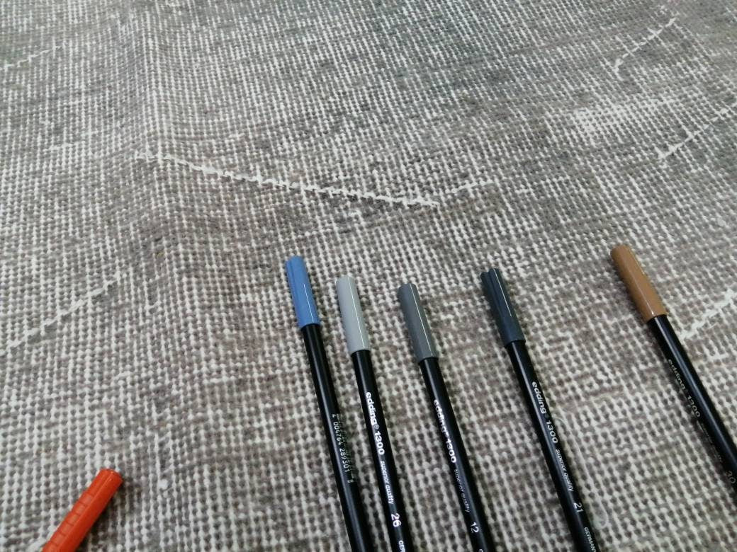 4.9 x 7.6 Variegated Rug, Hand Made Rug, Oushak Rug, Distressed Rug, Simple And Elegant Oriental Rug , Turkish Rug,Vintage Farmhouse Rug