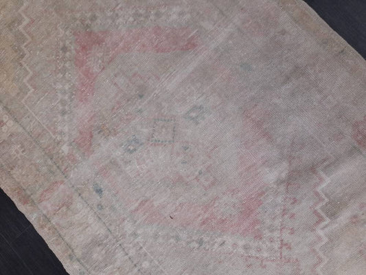 Muted Turkish Muted 3.5 x 6.4 Oriental Rug Large Area Rug Distressed Vintage Rug store Oushak Rug Muted Rug Hand Knotted Rug
