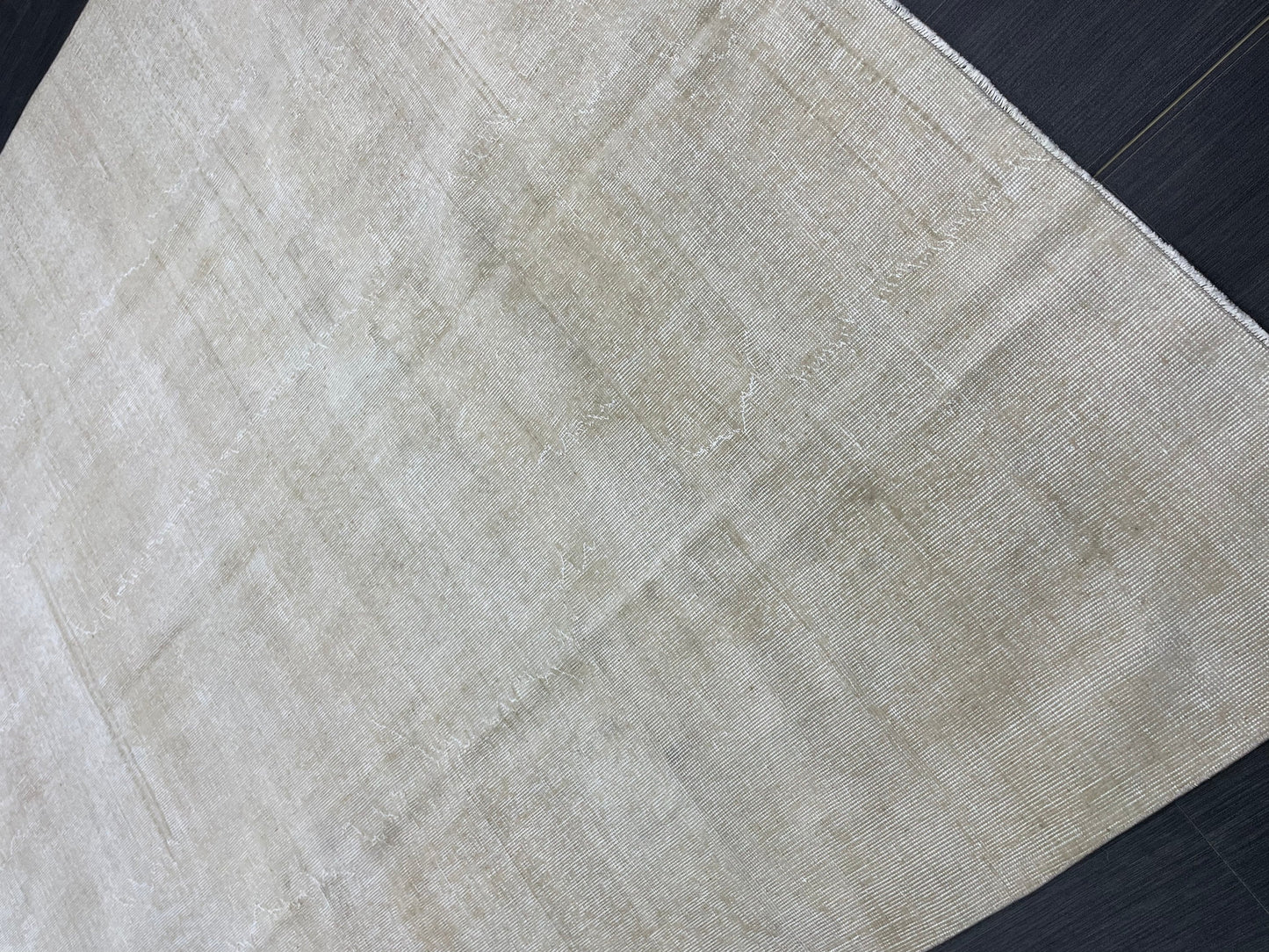 Neutral RUG TURKISH Rug 6.7 x 10 Vintage Rug Natural Wool Oushak Rug Handmade Persian Rugs Vintage Plain Rug Neutral Oriental rug