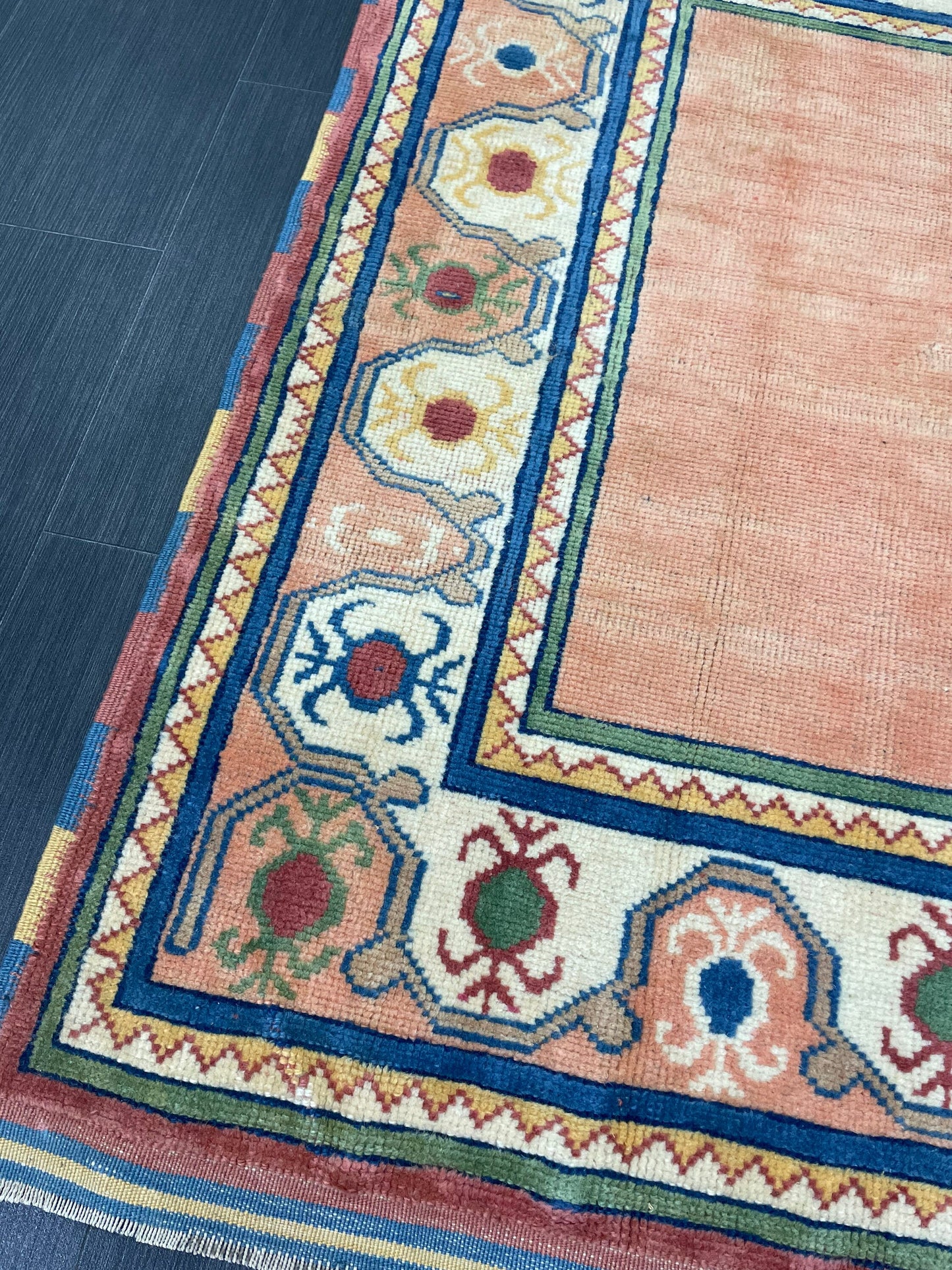 Handmade Rug Oushak 3 x 4.6 Rug Rustic Rug, Bohemian Rug, Rug Runner, Turkish Rug, Farmhouse Rug, Vintage Rug, Wool rug