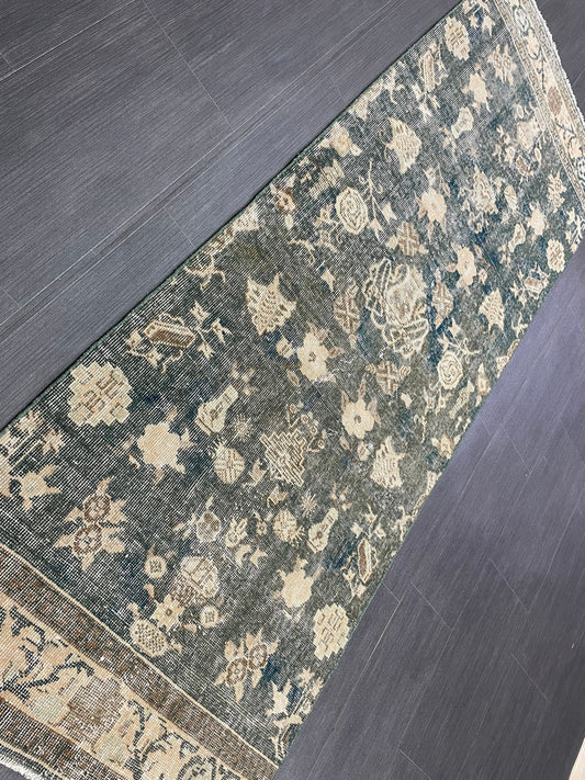 Vintage Runner Rug 2.5 x 7 Turkish Runner Rug Varigated Brown Vintage Runner Rug Hallway Runner Rug Kitchen Runner Rug Wool Runner