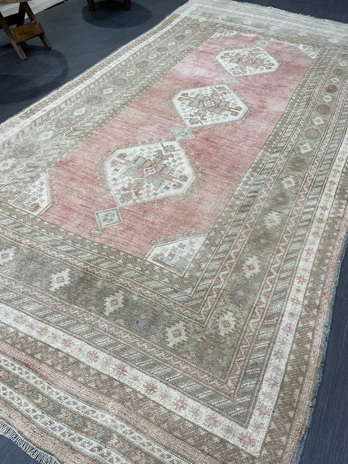 Vintage RUG, TURKISH 4.2 x 8.5 Rug, Vintage Handmade Rug, Wool Hand Knotted Rug, Hand Made Rug Quality Turkish Rug