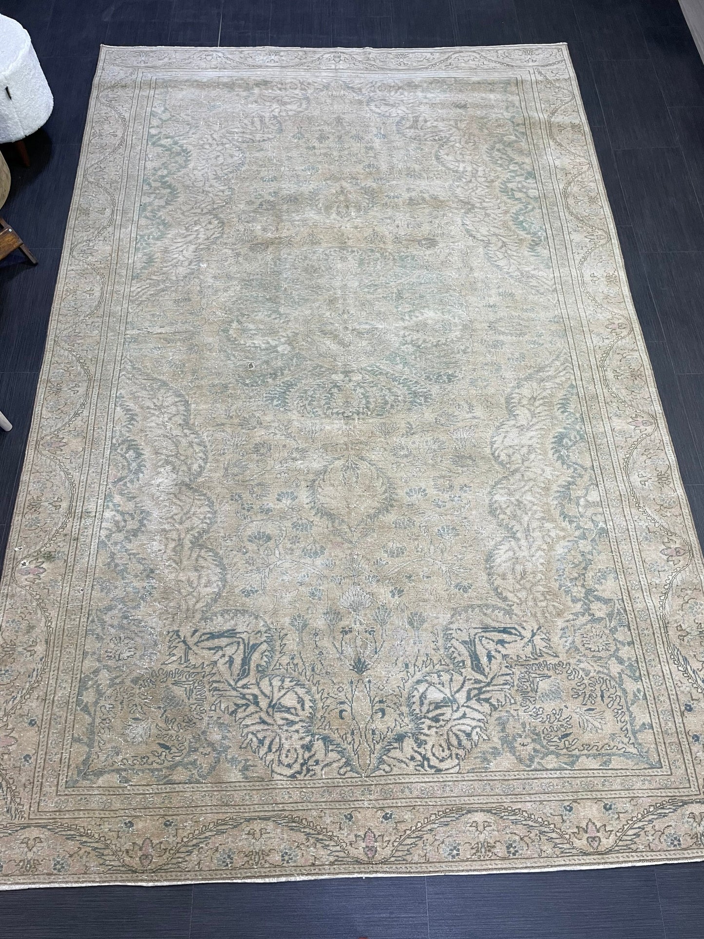 Muted Persian Rugs, 6 x 9.4 Vintage Rug, Oushak Rug, Rustic Rug, Fine Hand Knotted Rug, Farmhouse Rug, Wool Handmade Rug