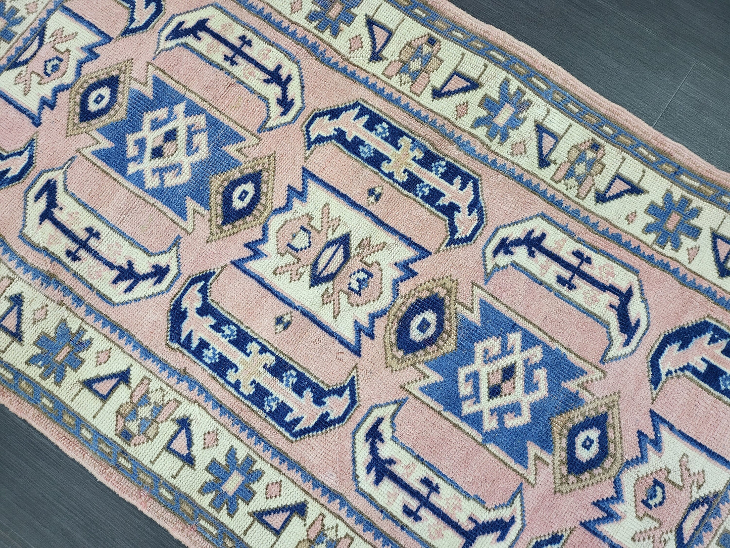 3x5 Vintage Rug, TURKISH HANDMADE Rug, Vintage Turkish Rug, Oushak Rug, Turkish Oushak Rug, Vintage Handknotted Rug, Wool Rug