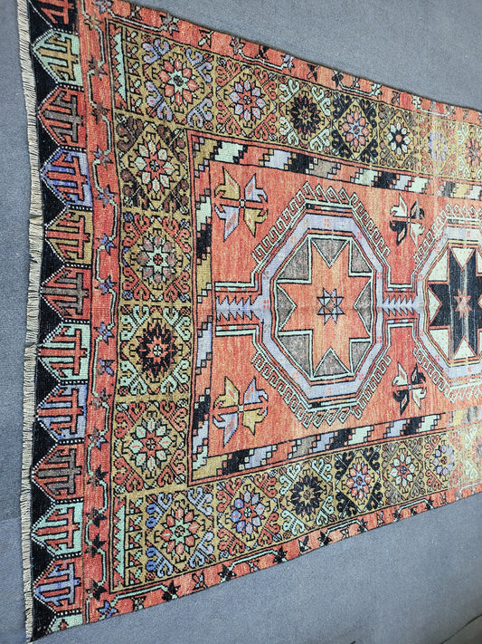 Turkish Runner Rug, Oushak 5x12 Runner Rug, Persian Runner Rug, Vintage Runner Rug, Handmade Runner Rug, Rustic Runner Rug