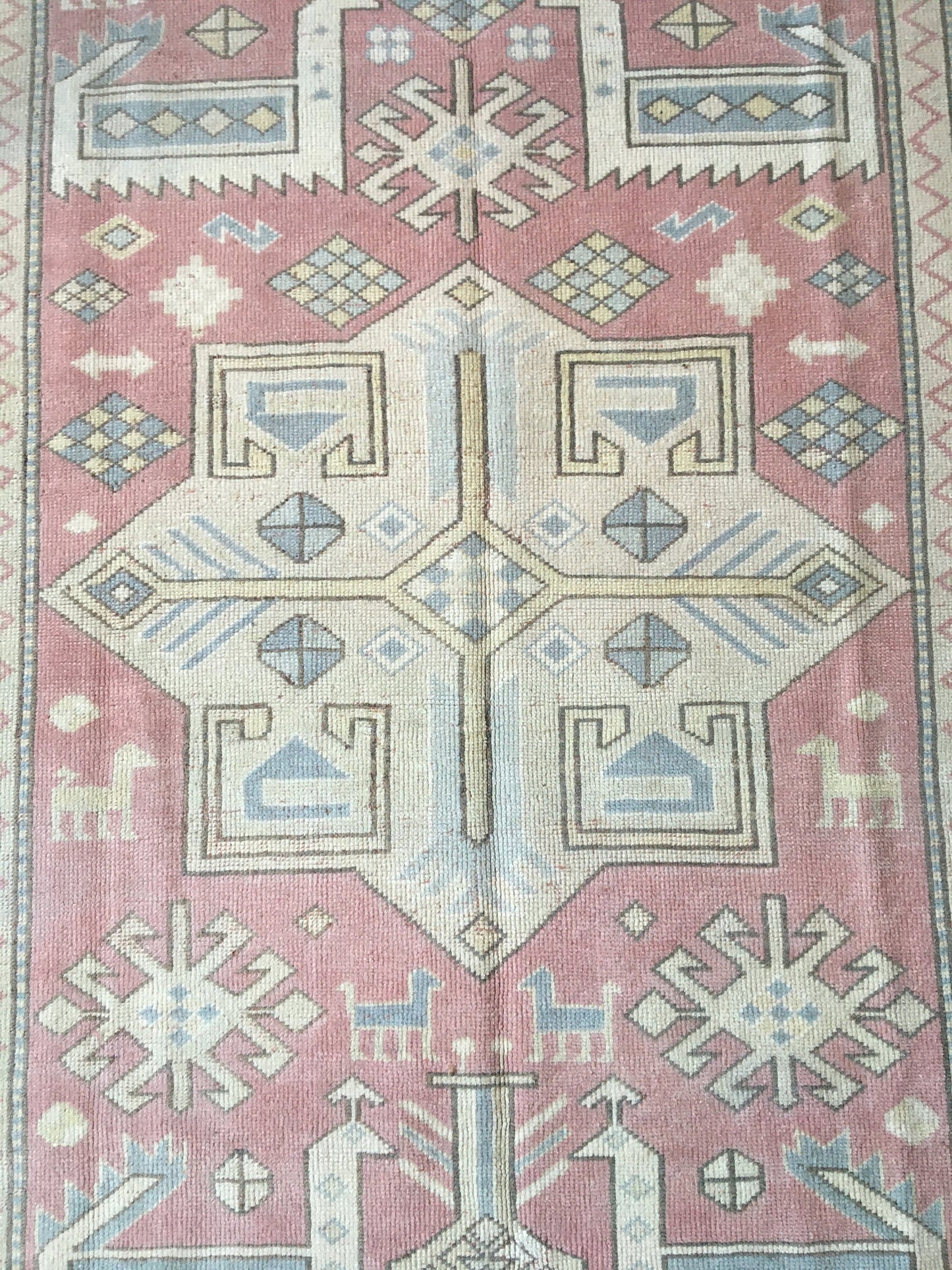 5x7 handmade turkish rug,wool oushak rug, red vintage largest area rug, kitchen rug,