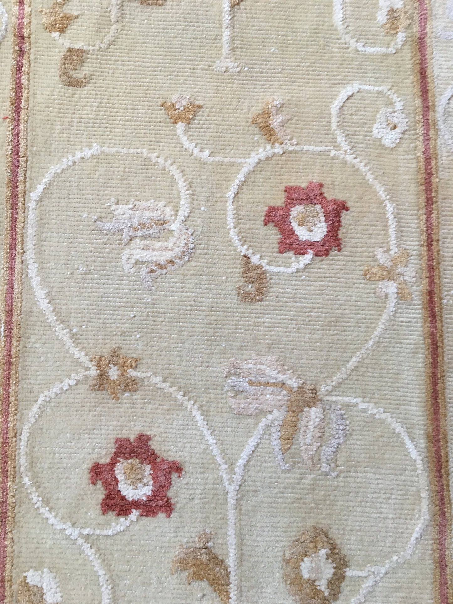 2.6 x 9 feet handmade vintage floral runner rug, turkish living room area runner,