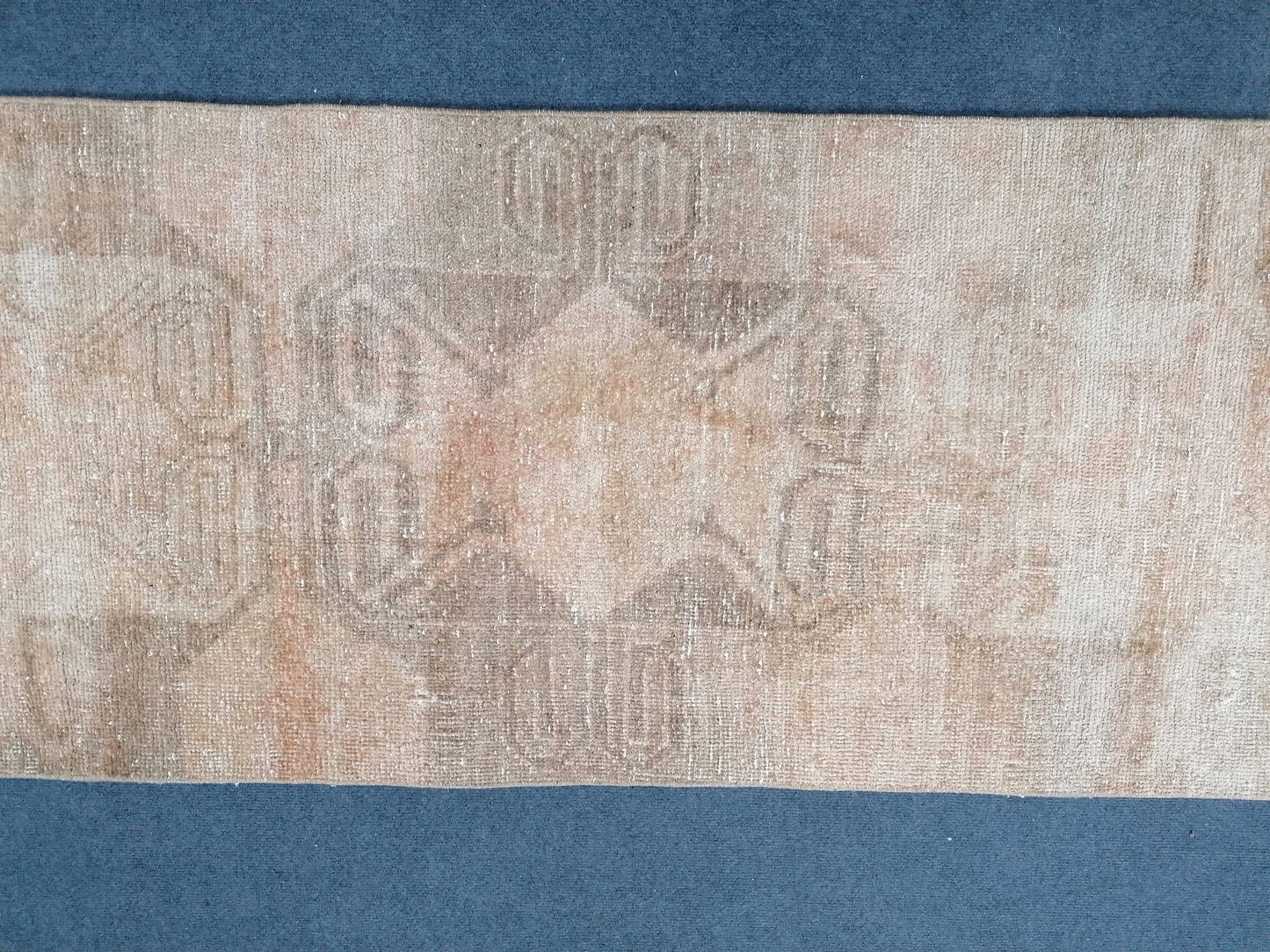 2.5 x 11.2 turkish runner rug, vintage runner rug, vintage oushak runner rug,