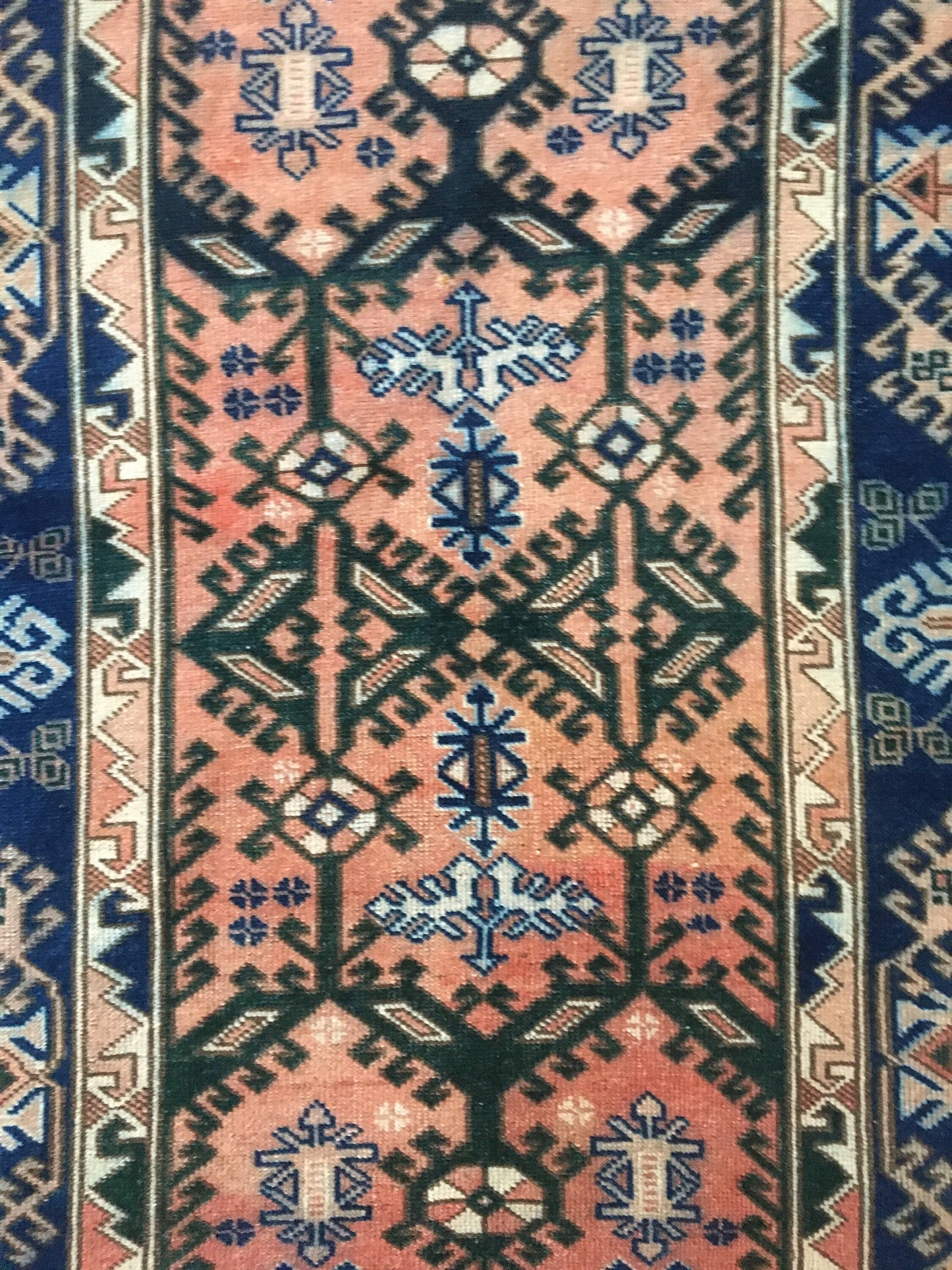 4.2 x 6.4 feet turkish muted color kitchen floor rug, handmade oushak bedroom area rug