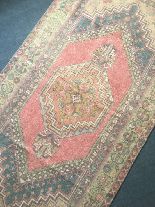 4x7 vintage bedroom rug, handmade turkish oushak rug living room etnique rug,