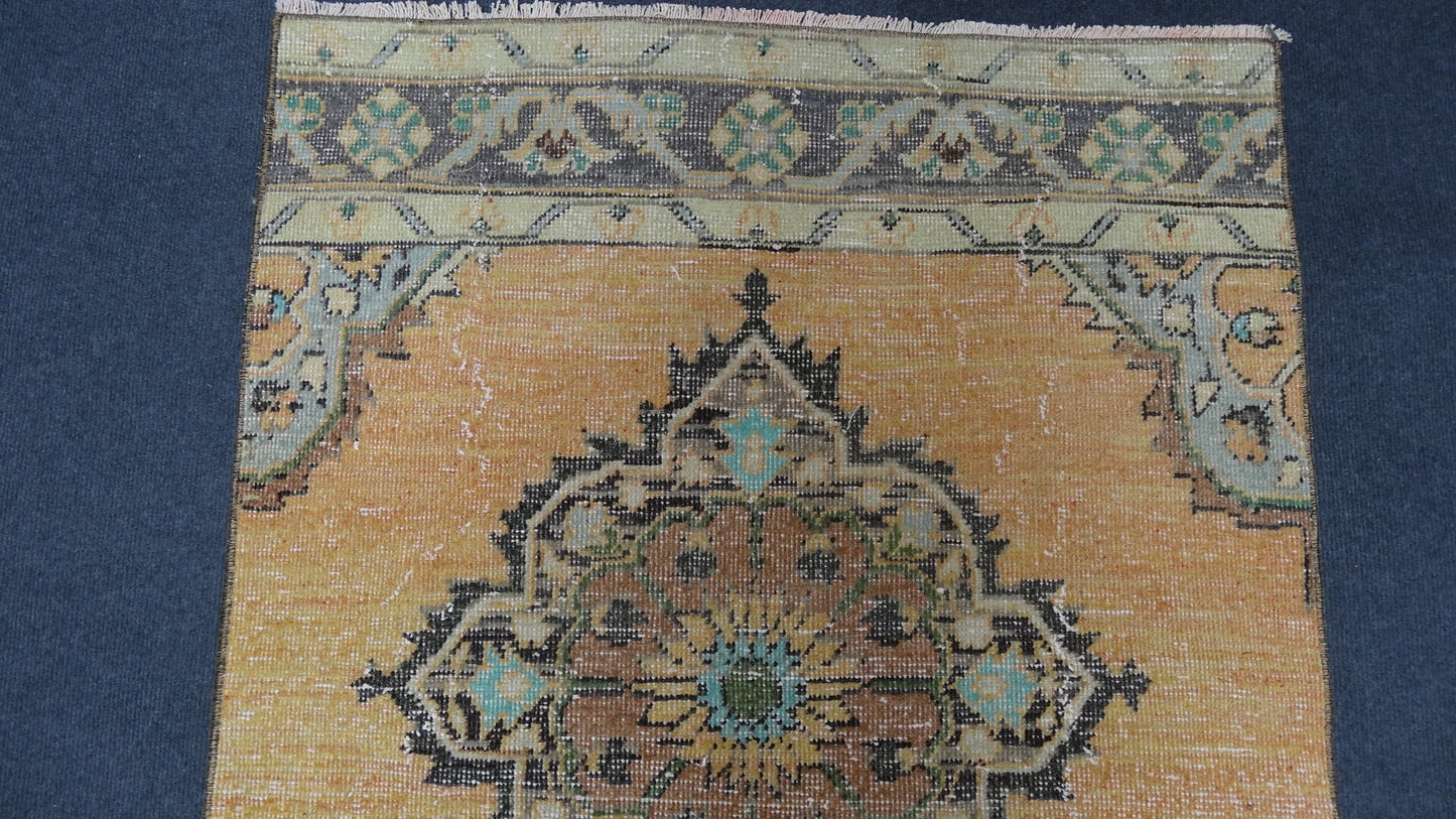 34 x 150 inches vintage turkish runner rug,hallway runner rug,