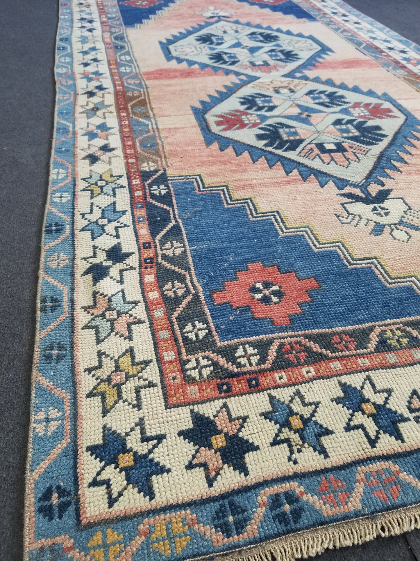 8 x 4.2 Oushak turkish rug, vintage rug, vintage oushak rug, unique handmade rug traditional