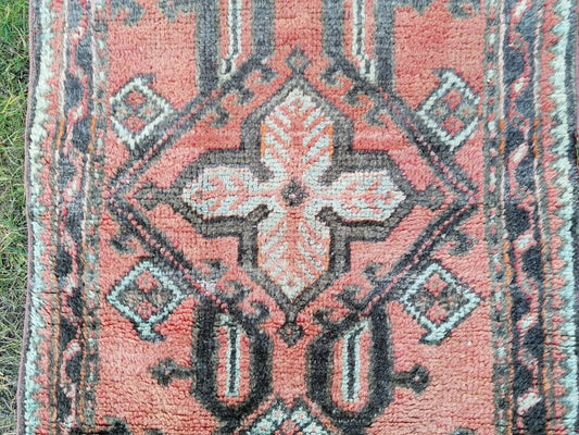 2.10 x 5.9 Shaggy oushak rug turkish rug vintage rug
