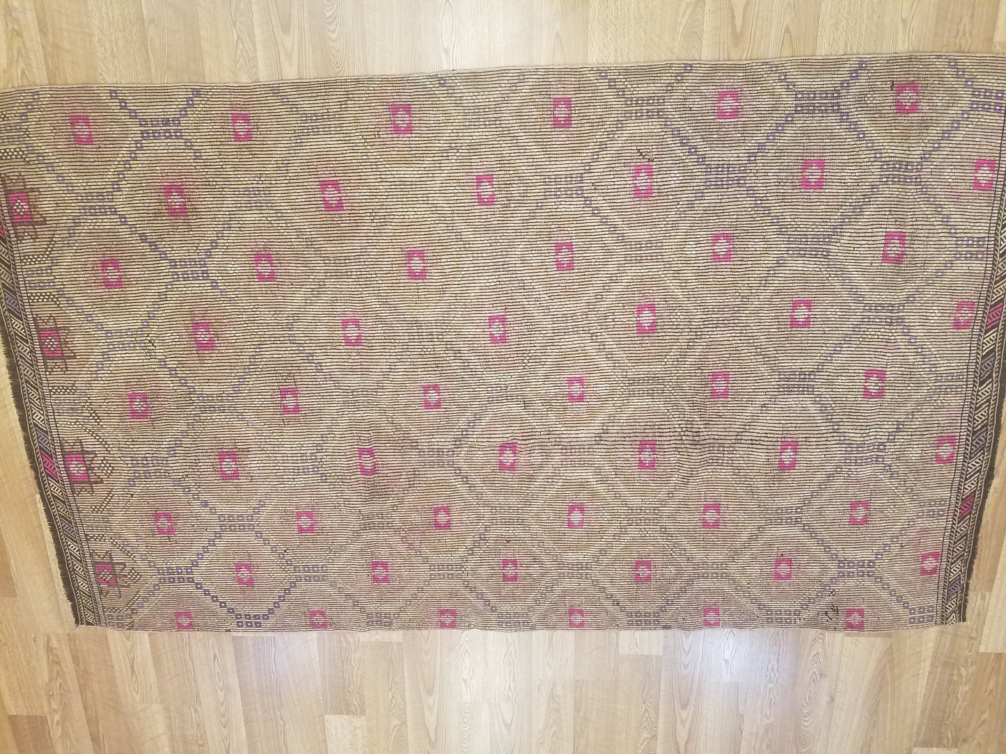6x10 flatwoven with embroidery rug, handmade kilim rug, vintage turkish rugs oushak rug vintage oushak rug, wool rug