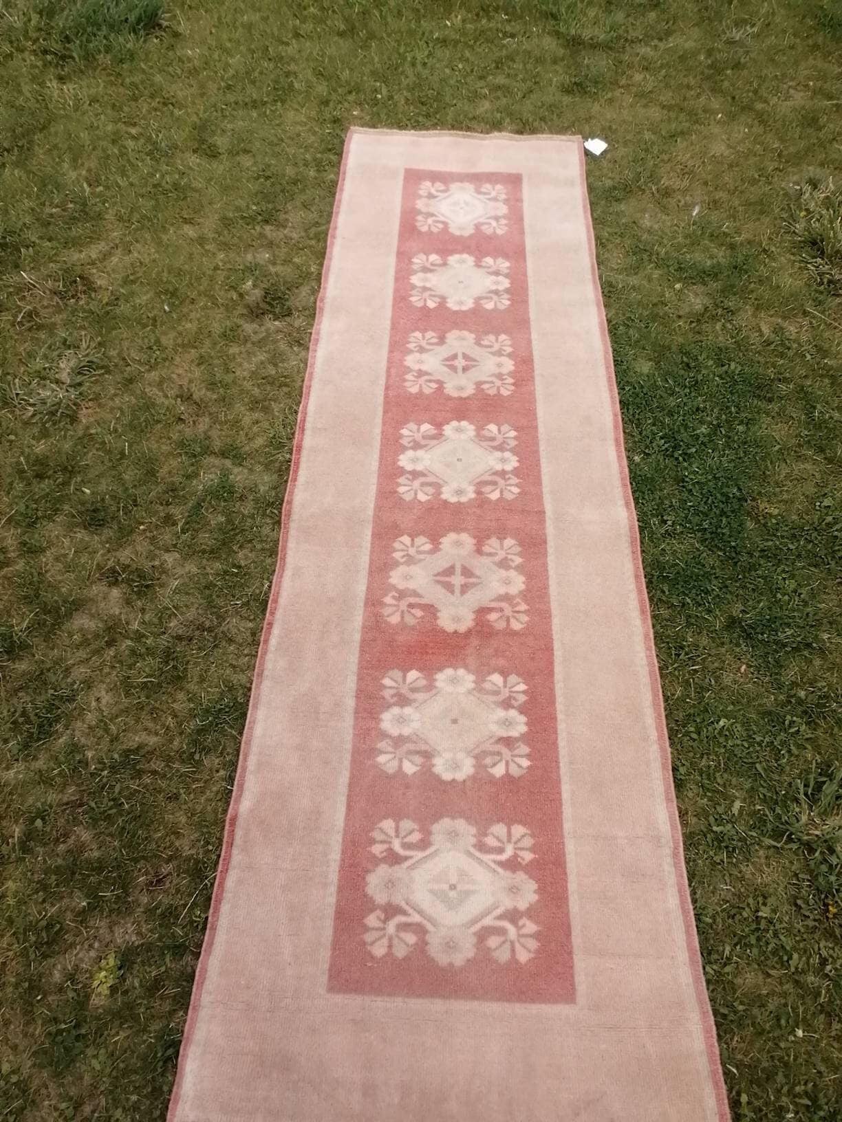 Hallway wool runner 2.5 x 8.9 turkish runner rug, vintage handmade runner rug, kitchen runner