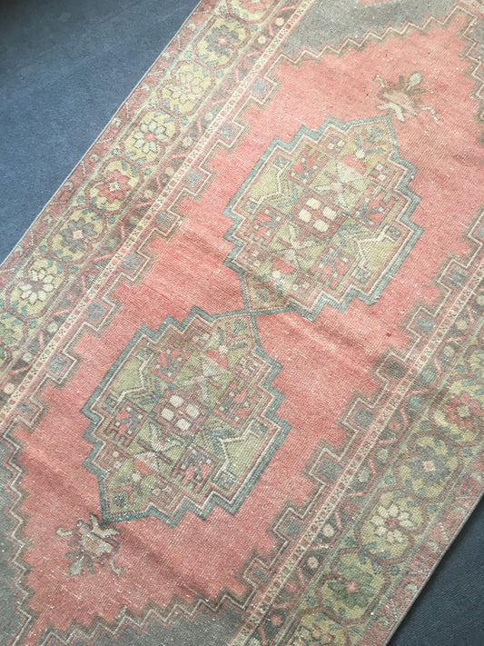 4x7 feet faded color pink turkish living room large rug, oushak bedroom floor wide rug, vintage gray kitchen rug, laundry floor large rugs