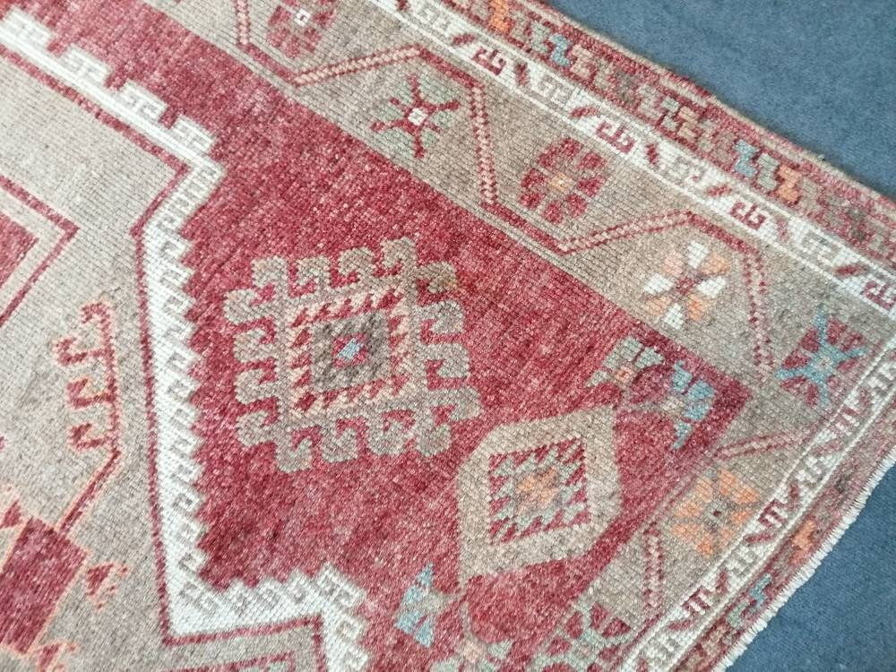 5.5 x 11.5 Oushak runner wool rug, long turkish runner vintage handmade runner antique