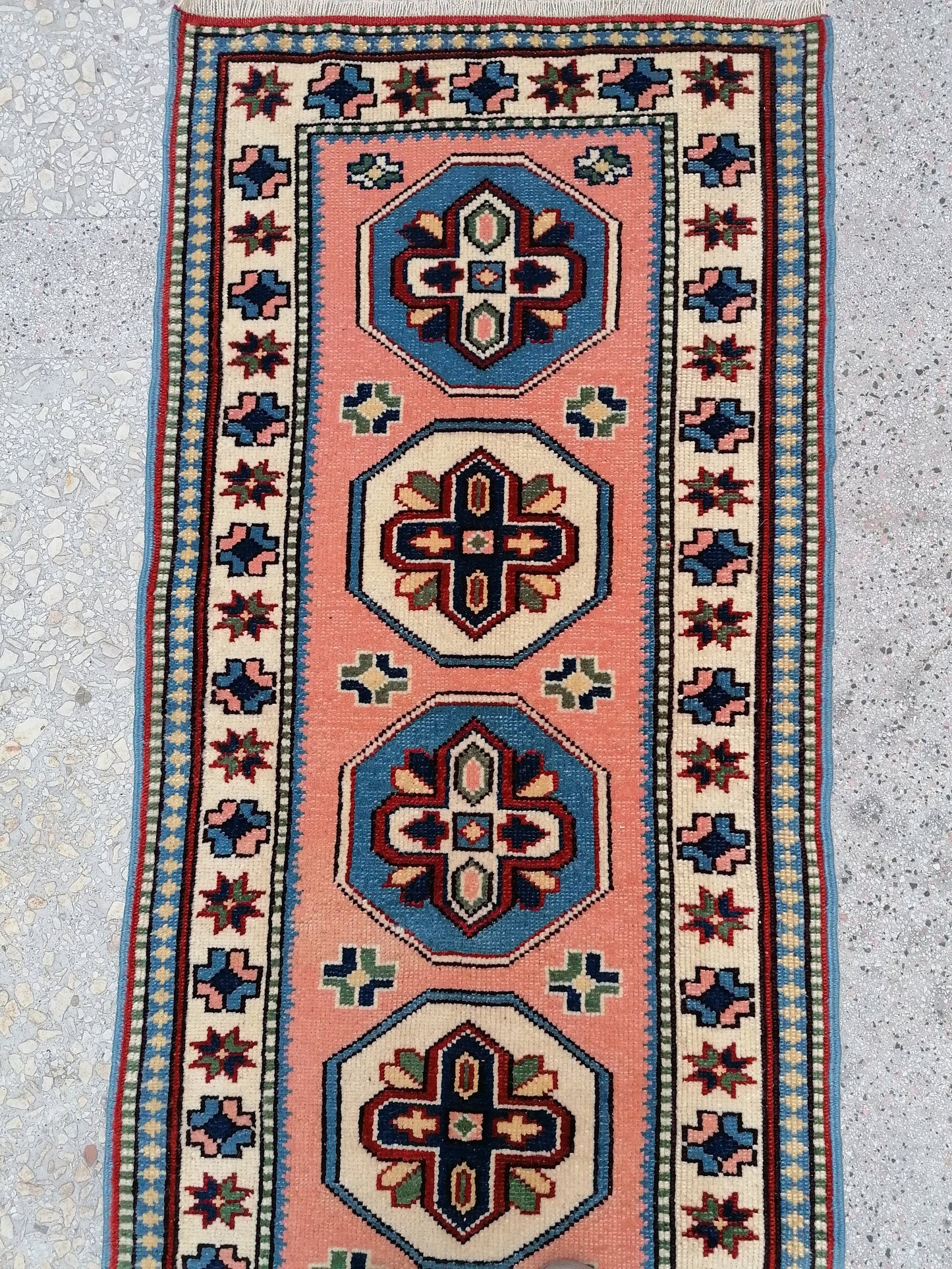 2.4 x 9 turkish runner rug,oushak runner rug,vintage rug,vintage oushak rug,